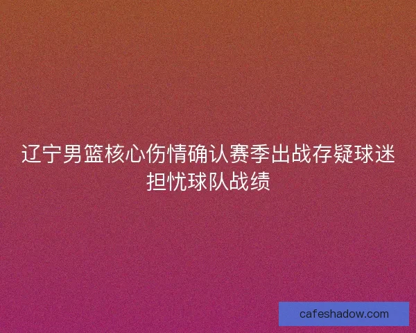 辽宁男篮核心伤情确认赛季出战存疑球迷担忧球队战绩